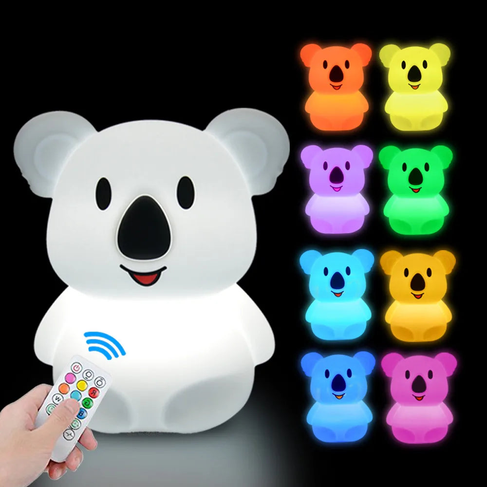 Owl LED Night Light Touch Sensor Remote Control