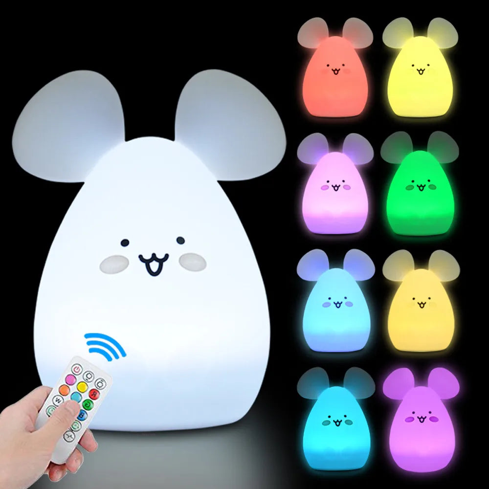 Owl LED Night Light Touch Sensor Remote Control