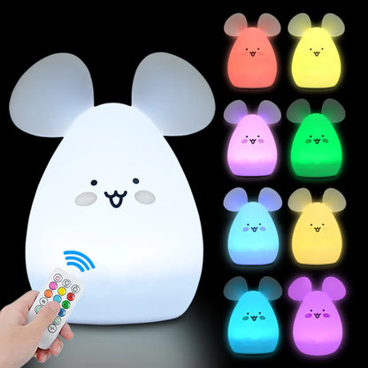 Owl LED Night Light Touch Sensor Remote Control